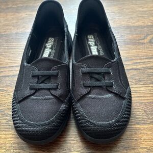 Skechers Women's Black Slip-On Athletic-Style Sneakers